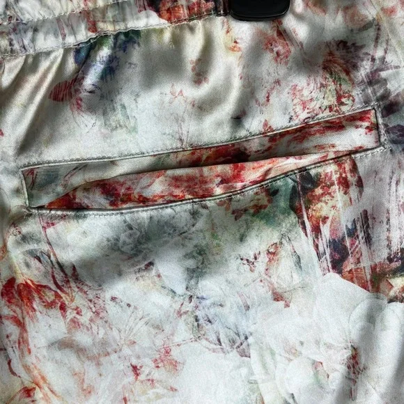 Paper Planes‎ Men 2XL Satin Matching Set Shirt Shorts Streetwear Co-Ord Festival